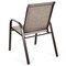 Costway 2PCS Patio Chairs Deck Yard W/Armrest Brown/Beige/Gray